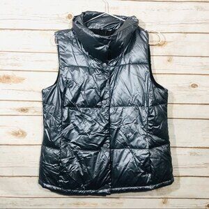 Old Navy Puffer Vest Zip Up Sleeveless Jacket Gray